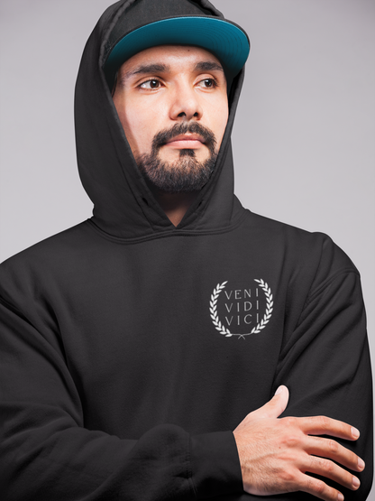 Veni Vidi Vici (I Came, I Saw, I Conquered) Chest Hoodie