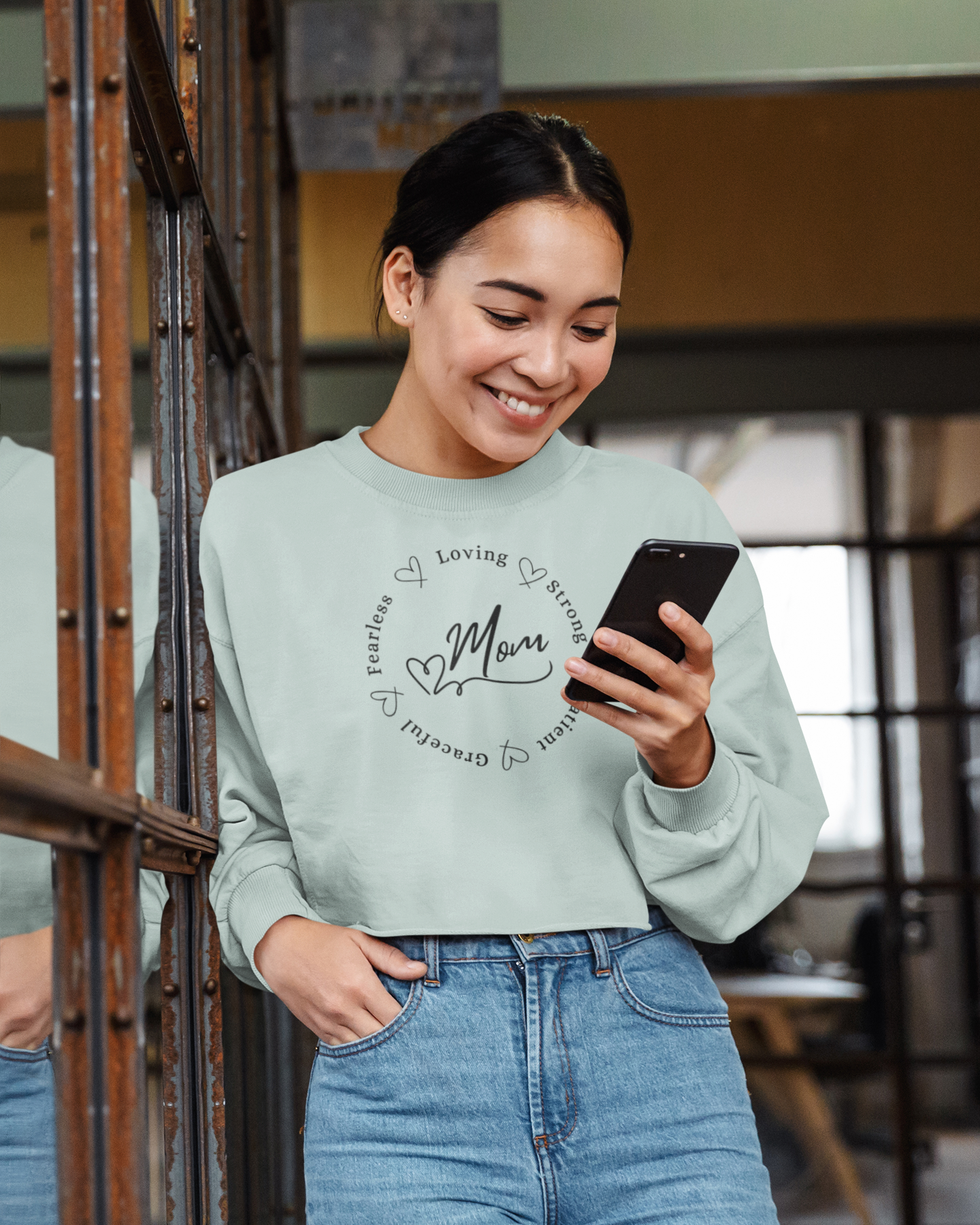 Mom Sweatshirt |Women's Cropped Sweatshirt